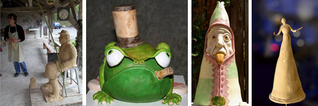 Papadom, creation en terre cuite